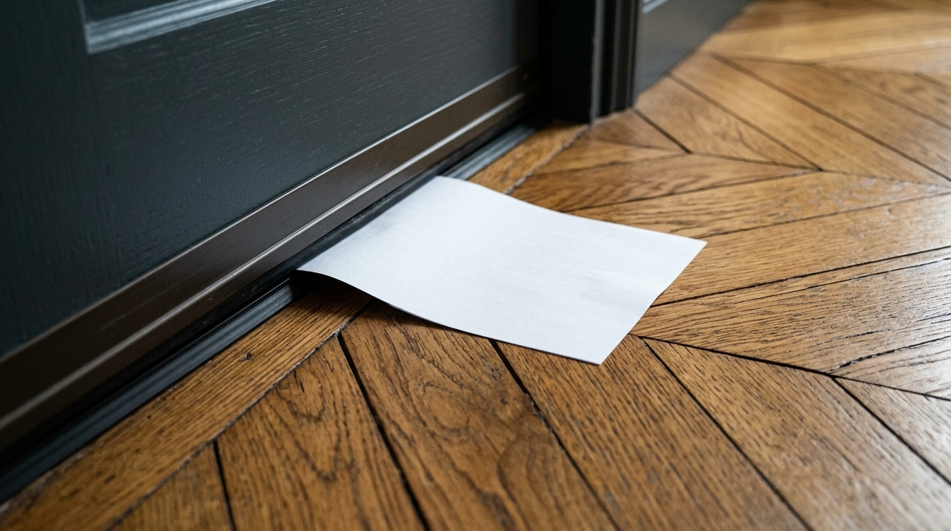 Glissez Une Feuille Sous La Porte Ce Test Revele Par Ou Sengouffre La Canicule Featured