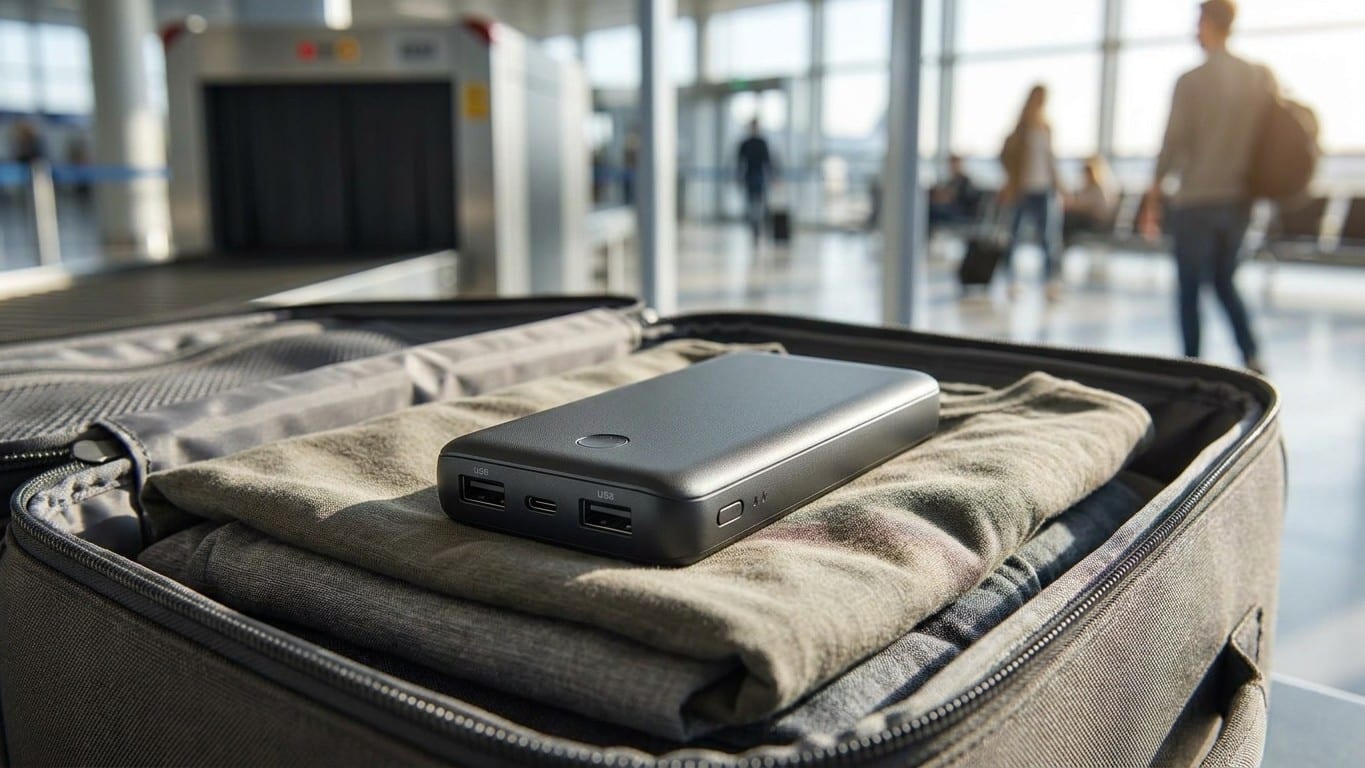 J'ai glissé ma batterie externe dans ma valise en soute pour alléger mon sac : à l'embarquement, on m'a annoncé que mon ba...