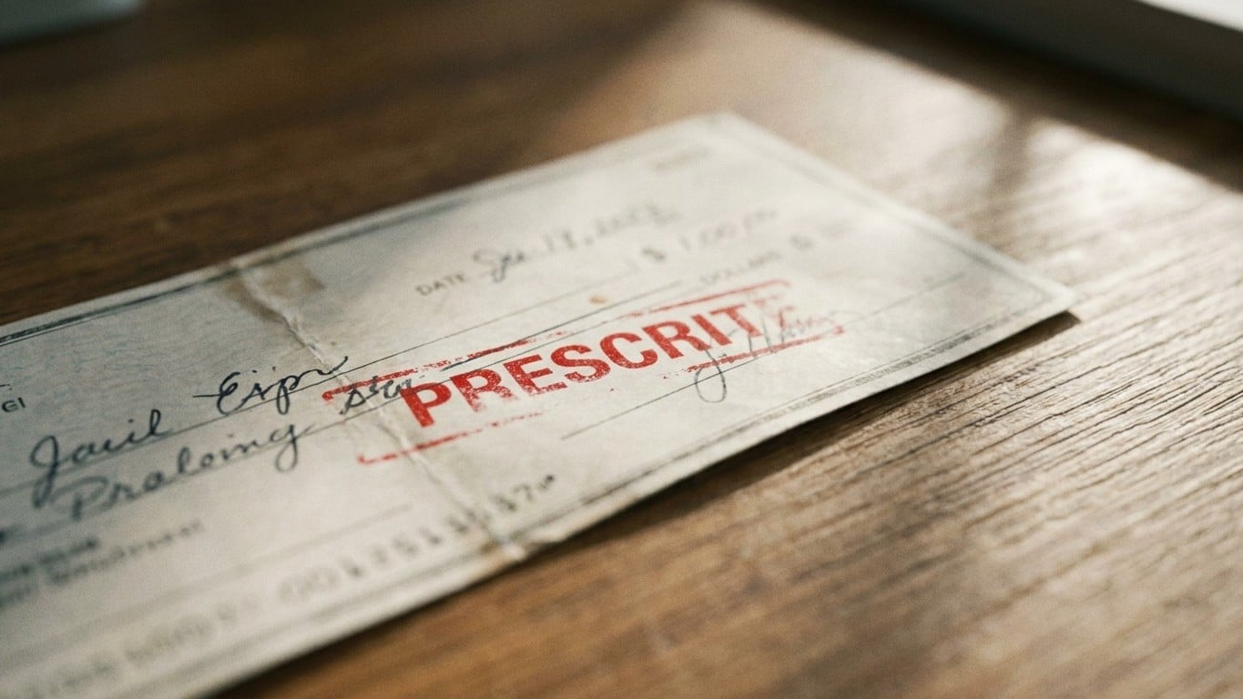 J'ai voulu déposer un chèque retrouvé dans un tiroir : la banque me l'a renvoyé avec une mention que je n'avais jamais vue