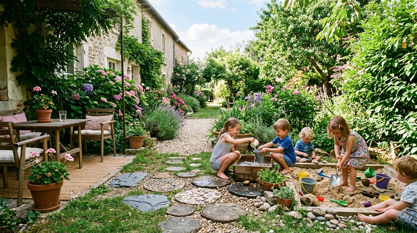 Jai Cree Un Coin Sensoriel Dans Mon Jardin Juste Pour Occuper Mes Enfants Depuis Meme Les Voisins Viennent Avec Les Leurs Featured