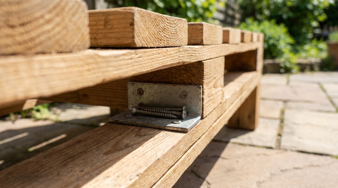 Jai Fabrique Mon Banc En Palettes Qui Bougeait A Chaque Fois Quon Sasseyait Le Jour Ou Un Menuisier Ma Montre La Bonne Fixation Tout A Change Featured