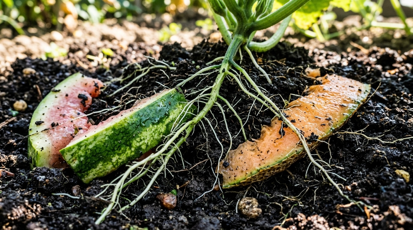 Jai Glisse Ce Simple Dechet De Cuisine Entre Mes Rangs De Legumes Je Nai Plus Touche A Larrosoir Pendant 10 Jours Featured