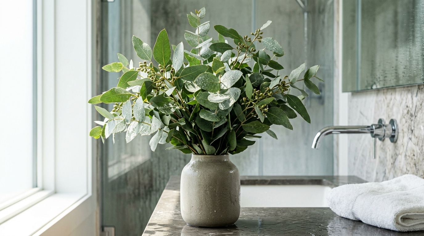 Jai Pose Un Simple Bouquet Deucalyptus Dans Ma Salle De Bain Juste Pour Decorer Depuis La Buee Et Les Mauvaises Odeurs Ont Disparu Featured