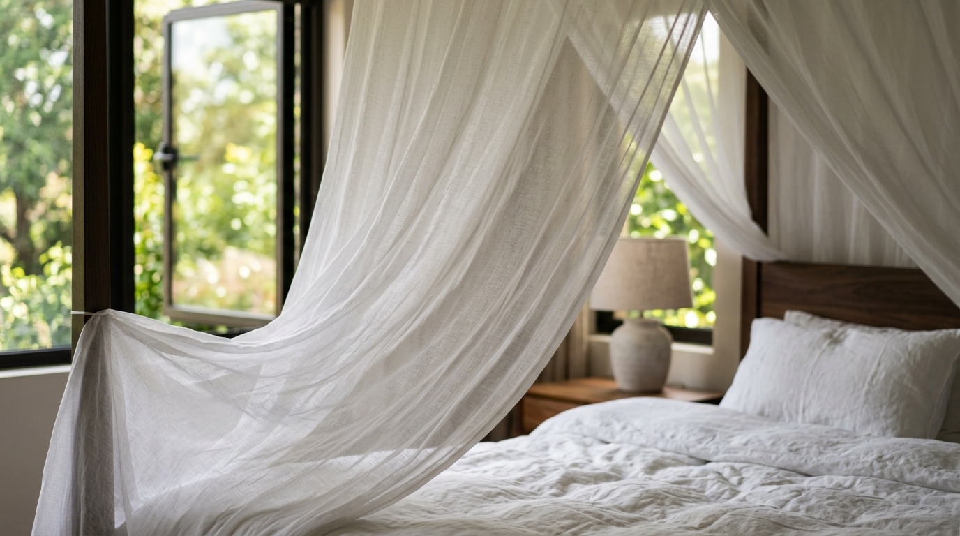 Je Dormais Fenetre Fermee Chaque Nuit De Canicule Le Jour Ou Jai Suspendu Ce Simple Voile Au Dessus Du Lit Tout A Change Featured