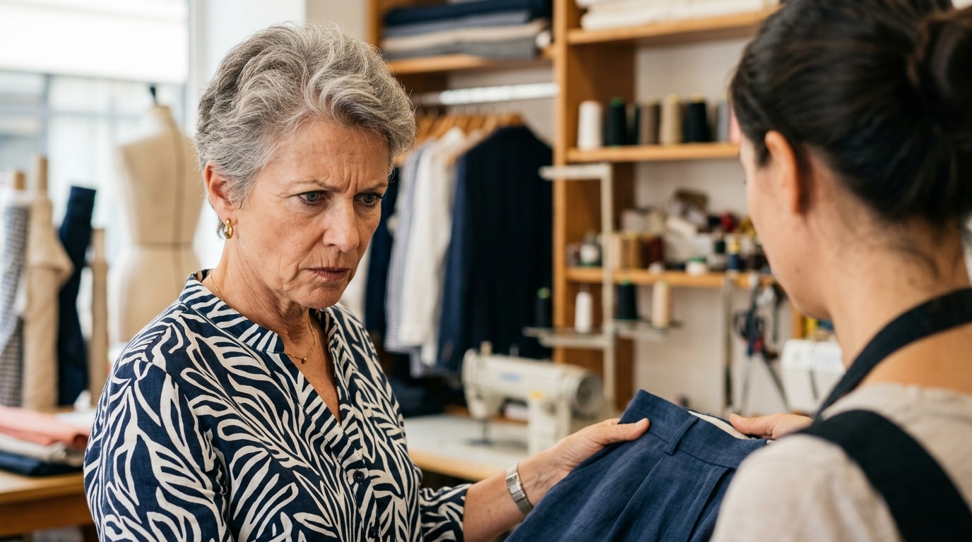 Je Lui Avais Juste Demande De Me Faire Un Ourlet Ce Que Ma Couturiere A Fait Avec Mon Pantalon Ma Mise Hors De Moi Featured