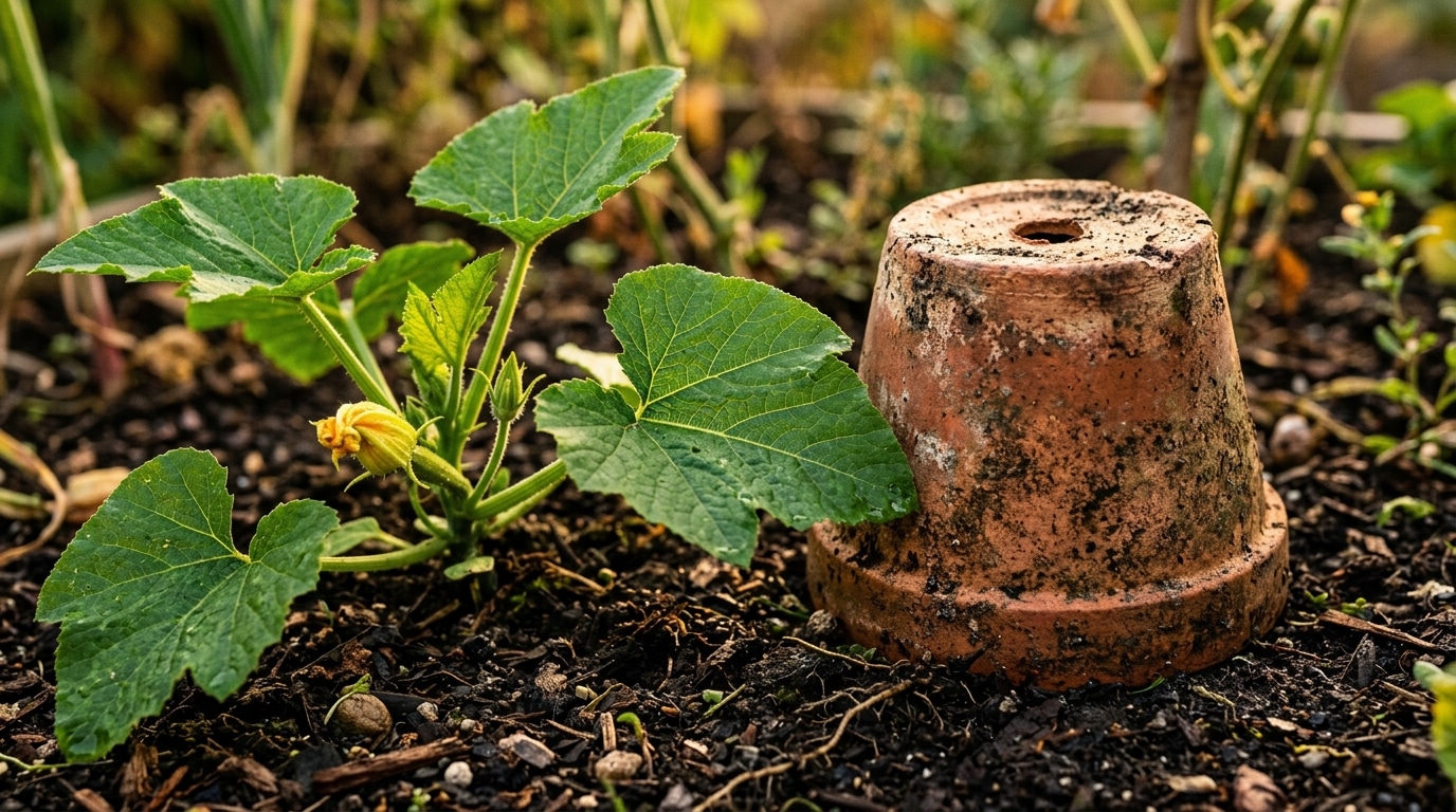 Je Me Moquais Du Pot En Terre Cuite Retourne De Mon Voisin Sur Ses Courgettes Jusqua Ce Que Je Voie Ce Quil Ramassait Chaque Matin Featured