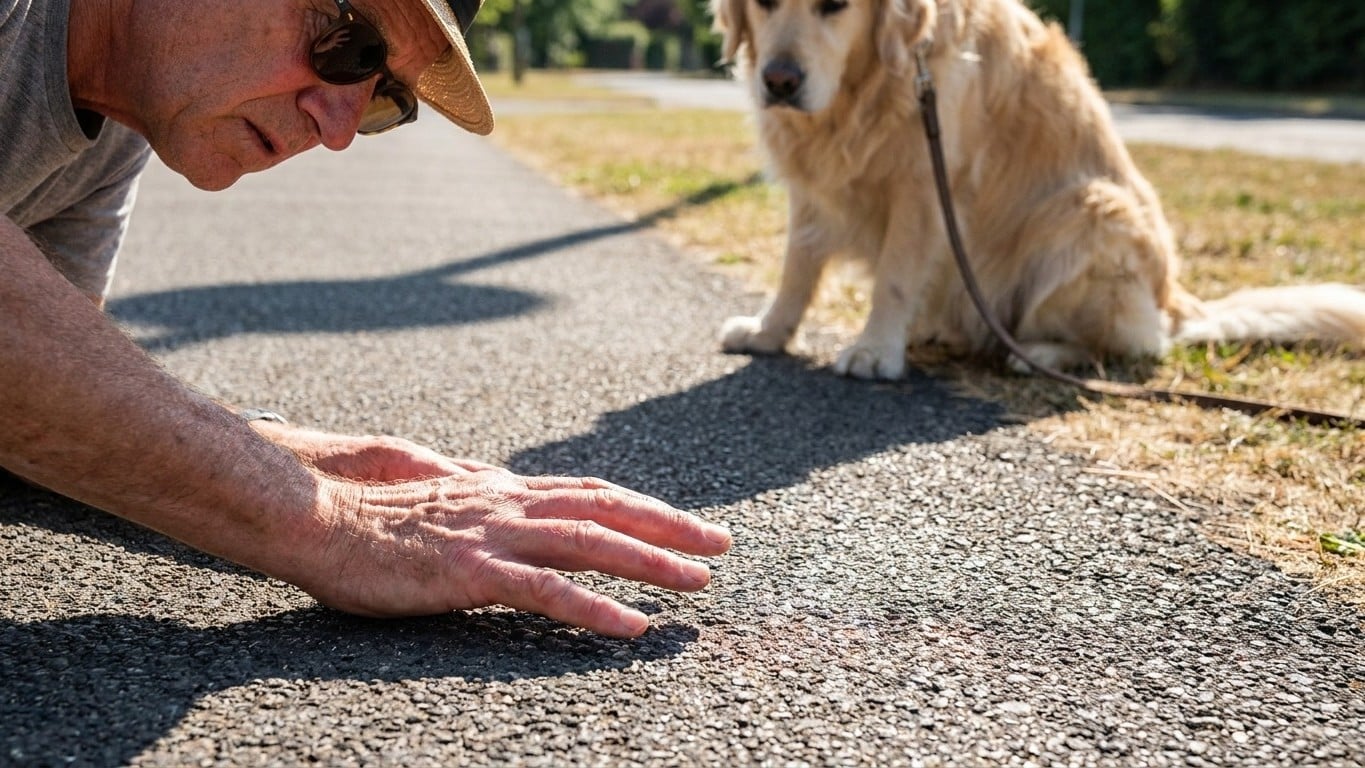 « Je pensais qu'il ralentissait par caprice » : quand mon chien s'est arrêté net sur le trottoir, j'ai posé ma main au sol...