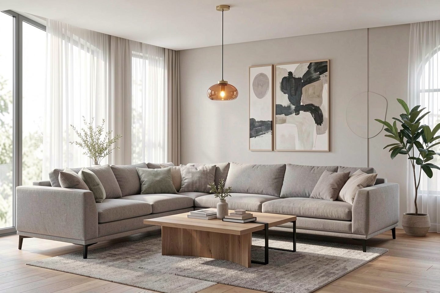 Je Pensais Quil Fallait Tout Refaire Pour Moderniser Mon Salon Cette Suspension En Verre Ambre A 4999 E Chez But A Suffi Featured