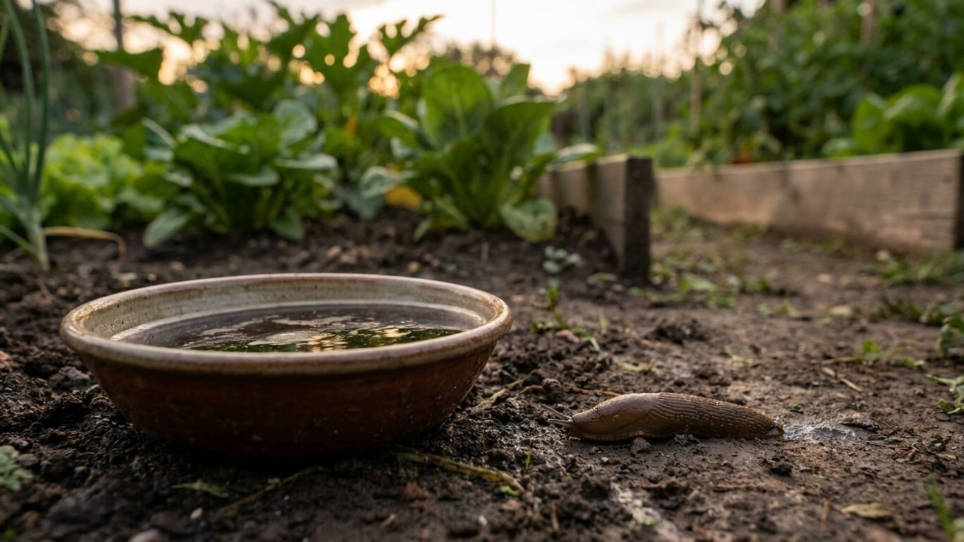 Je remplissais mes pièges à bière tous les soirs : un jardinier m’a montré que j’attirais en réalité les limaces de tout l...