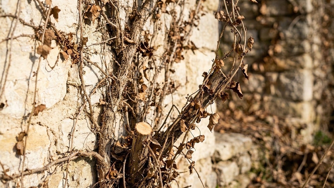Les anciens n’arrachaient jamais le lierre d’un mur crépi : ils coupaient une seule chose à la base et attendaient un déla...