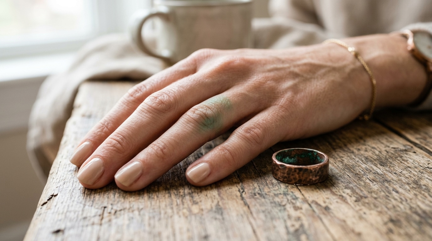 Ma Bague Laissait Toujours Une Trace Verte Sur Mon Doigt Un Bijoutier Ma Montre Que La Qualite Du Bijou Ny Etait Pour Rien Featured