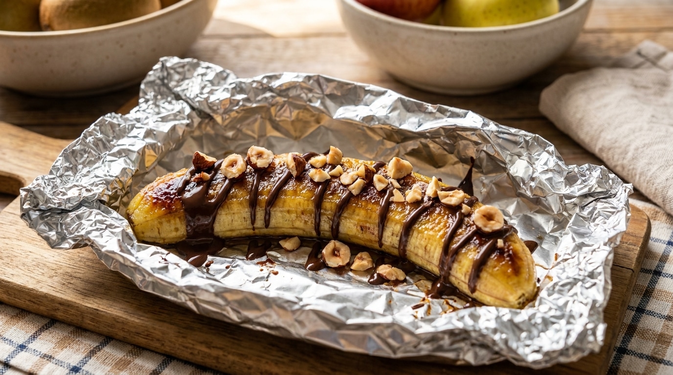 Ma Banane Rotie Au Chocolat Sortait Tout Droit Des Braises Mes Invites Mont Demande Le Nom De La Patisserie Featured