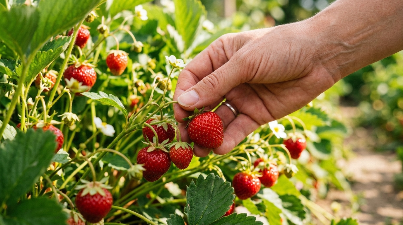 Ma Voisine Cueille Encore Des Fraises Fin Novembre Pendant Que Mes Plants Sont Grilles Son Secret Na Rien A Voir Avec La Variete Featured