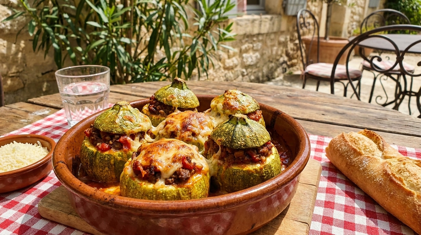 Mamie On En Refait Demain Le Plat Dete Le Plus Reclame Chez Moi Tient Dans Une Courgette Ronde Et Un Reste De Viande Hachee Featured
