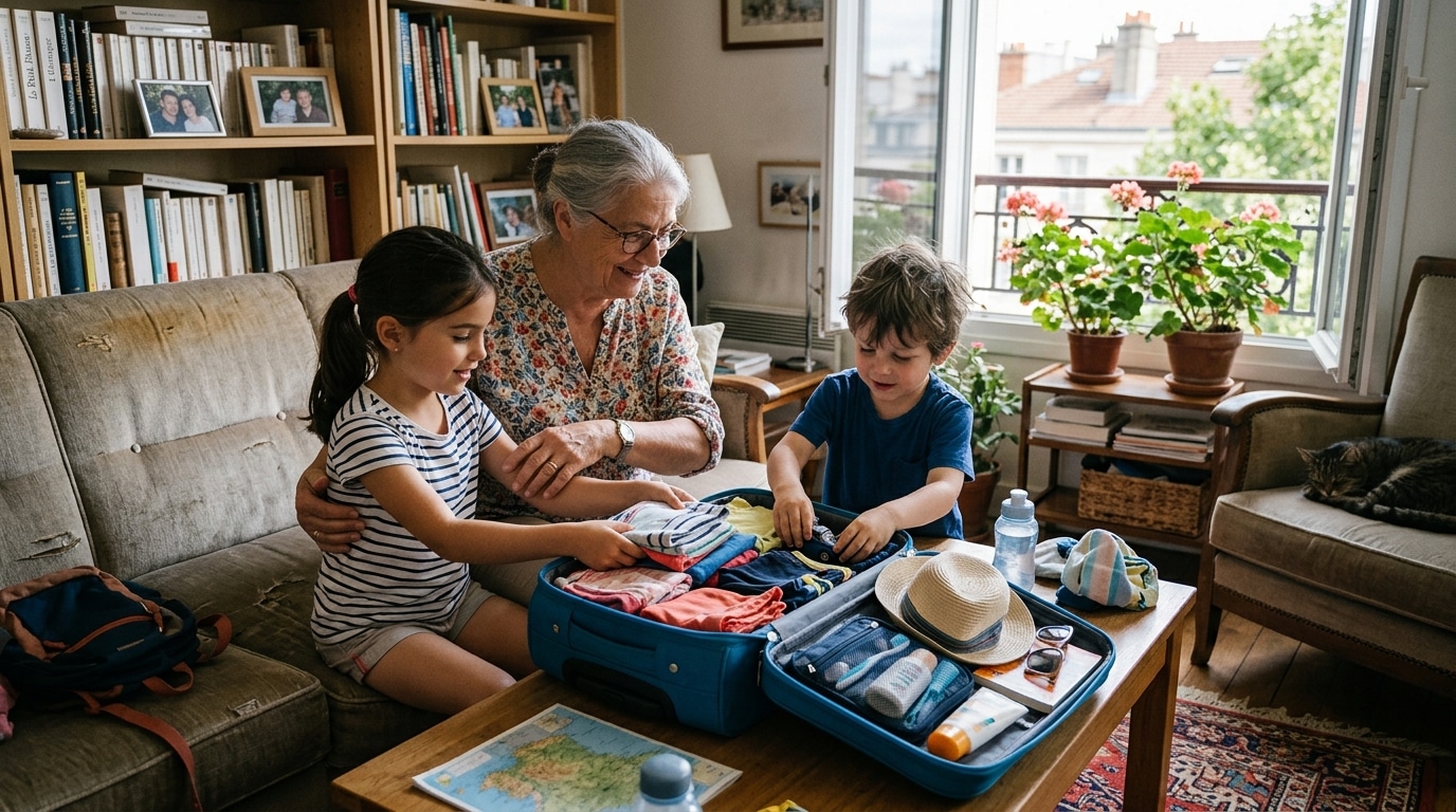 Mes Petits Enfants Partaient Toujours En Vacances Mal Equipes Ce Lot Action A 398 E A Tout Regle Avant Le Depart Featured