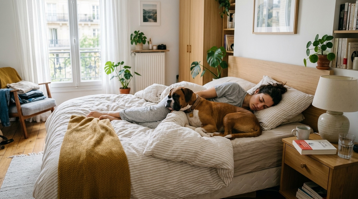 Mon Chien Dormait Contre Moi Chaque Nuit Et Je Dormais Mieux Le Veterinaire Ma Montre Ce Que Je Ne Voyais Pas Featured