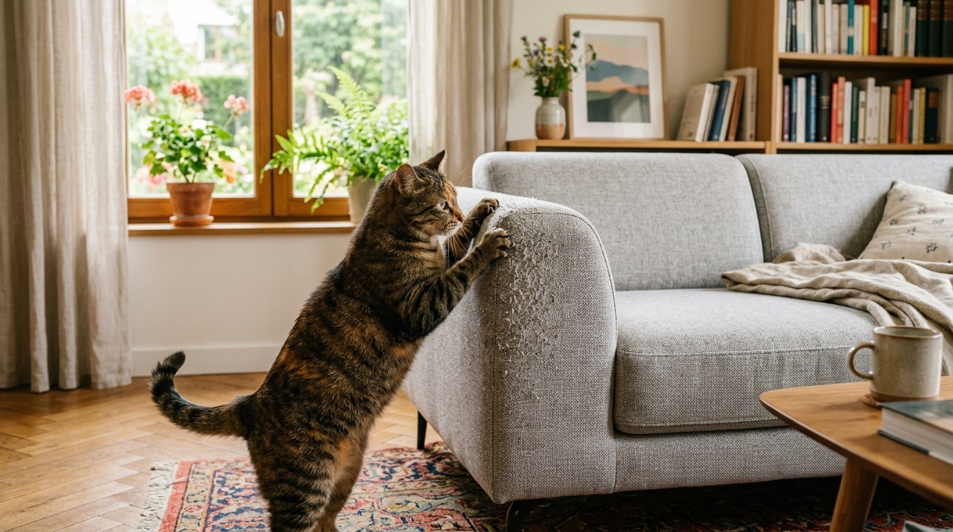 Non Votre Chat Ne Griffe Pas Le Canape Neuf Pour Vous Provoquer Featured
