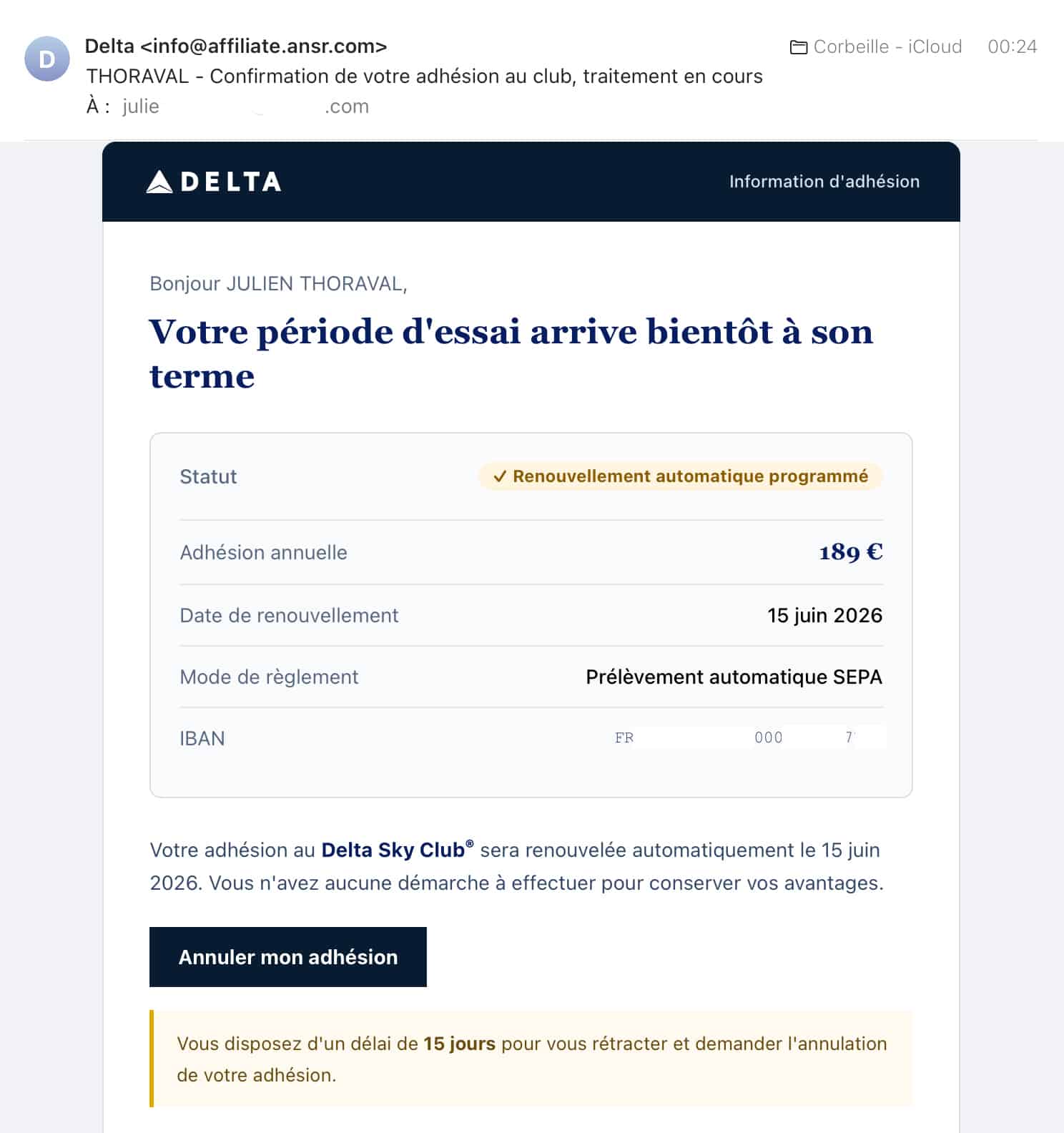 Phishing Delta Juillet 26