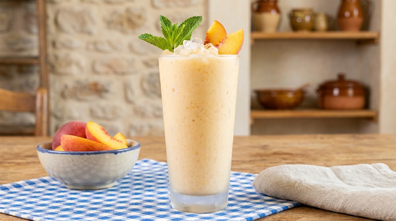 Son Odeur Peche Vanille A Fait Venir Tout Le Monde Dans La Cuisine Ma Tablee A Repris Du Milkshake Avant Que Le Mien Soit Fini Featured