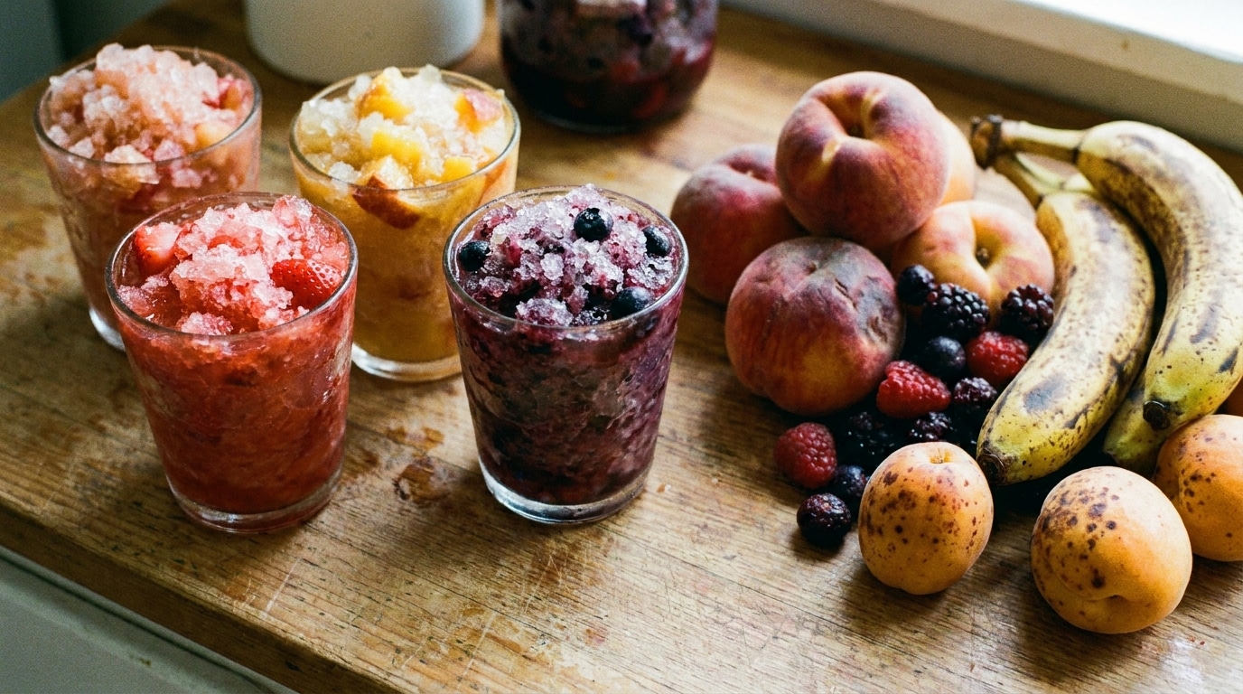 Tu Es Fou Allais Jeter Ca Le Granite Sans Robot Lastuce Qui Transforme Les Fruits Trop Murs En Dessert Dete Featured