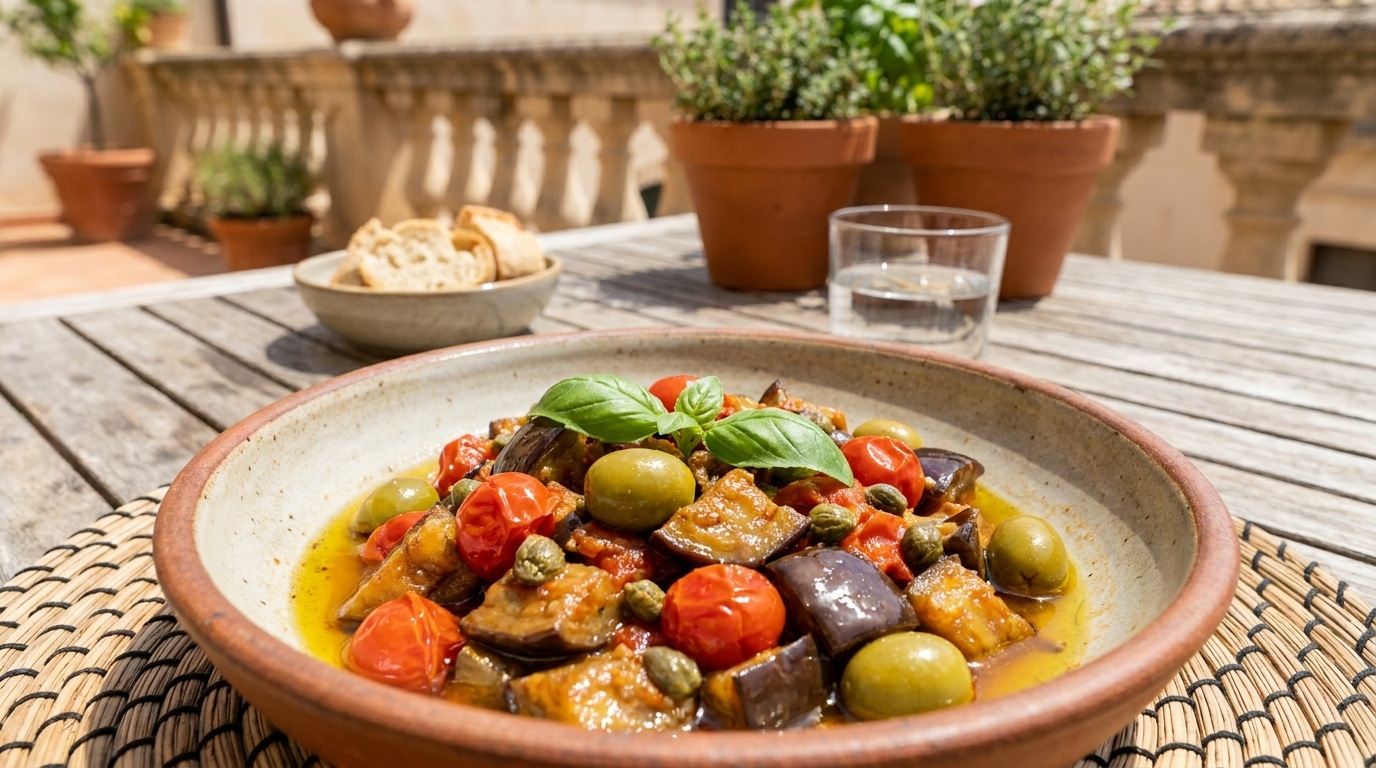 Un Petit Gout De Reviens Y La Caponata De Ma Grand Mere Sicilienne Revient Sur Ma Table Chaque Ete Depuis Trente Ans Featured