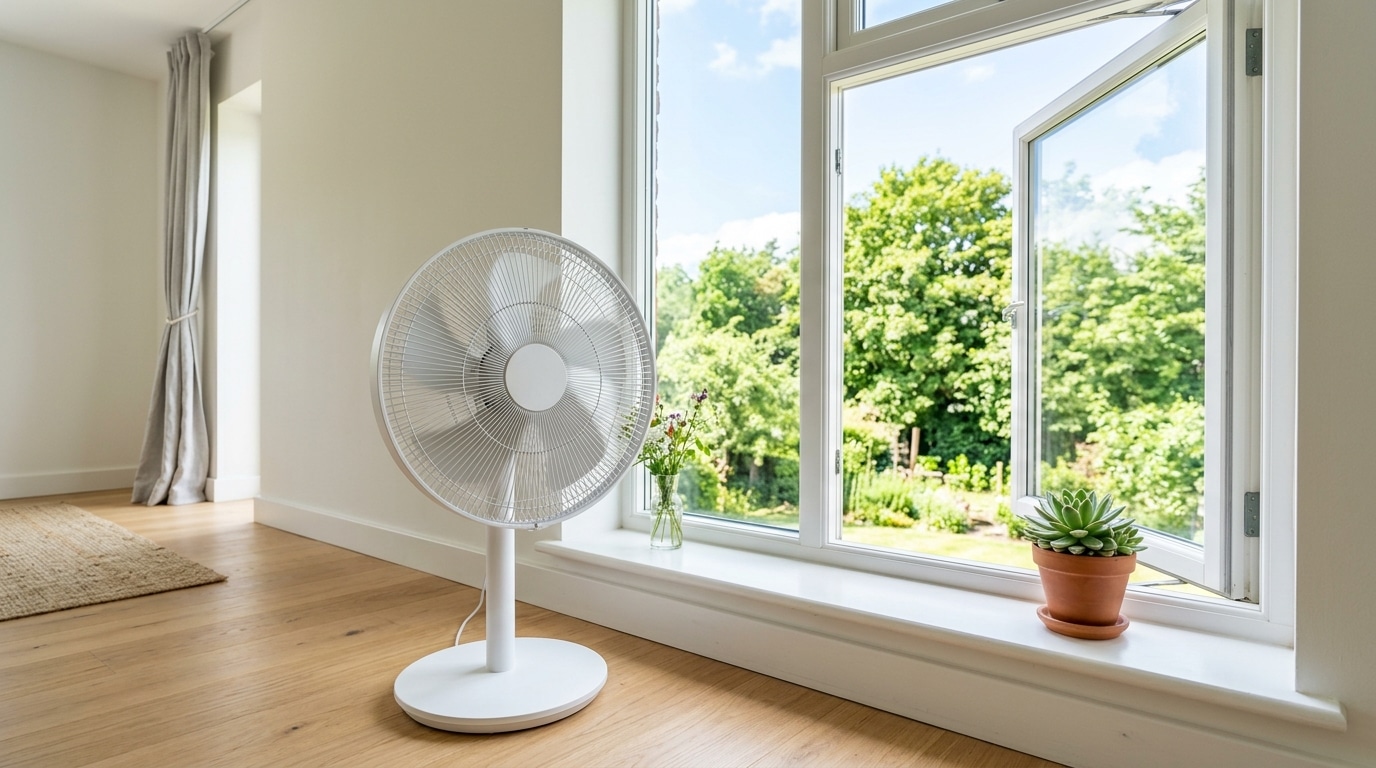 Vous Avez Toujours Mal Oriente Votre Ventilateur Ce Placement Totalement Contre Intuitif Fait Chuter La Temperature De La Piece En Un Temps Record Featured