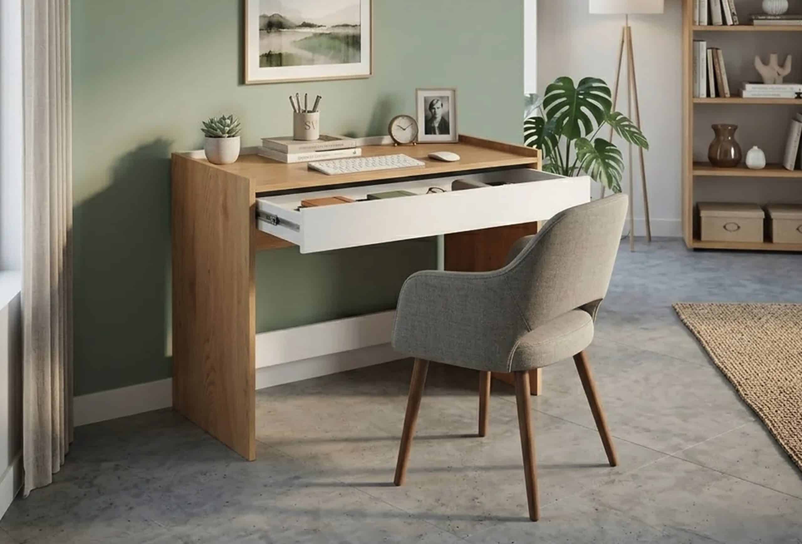 Ce Bureau Imitation Chene Et Blanc Tombe A 39 E Au Lieu De 69 E Chez But Avant La Rentree Featured