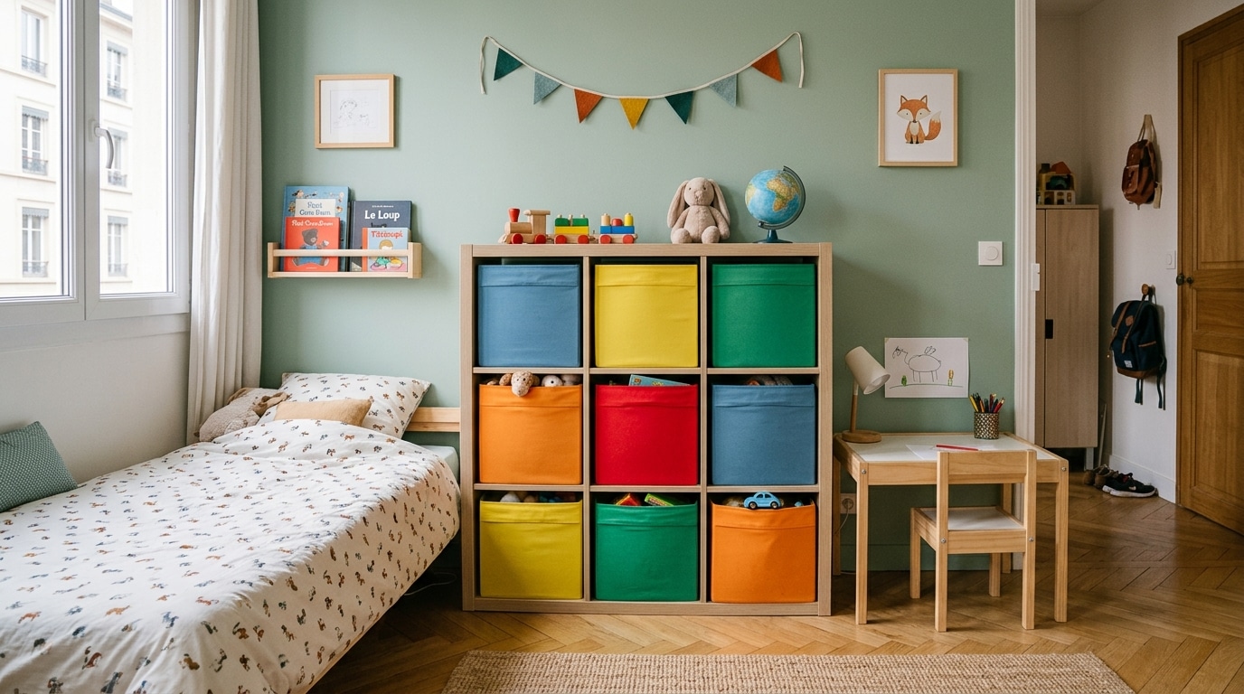 Ce Meuble A 9 Bacs Repere Chez Stokomani Range Toute La Chambre Des Petits Pour Moins De 27 E Featured
