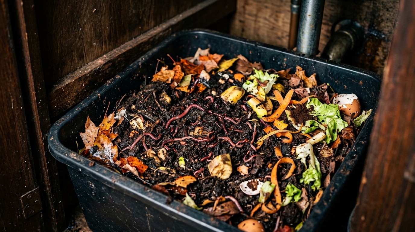 Ce Placard Sous Levier Cache Un Allie Discret En Septembre Il Transforme Vos Restes En Tresor Pour Le Jardin Featured