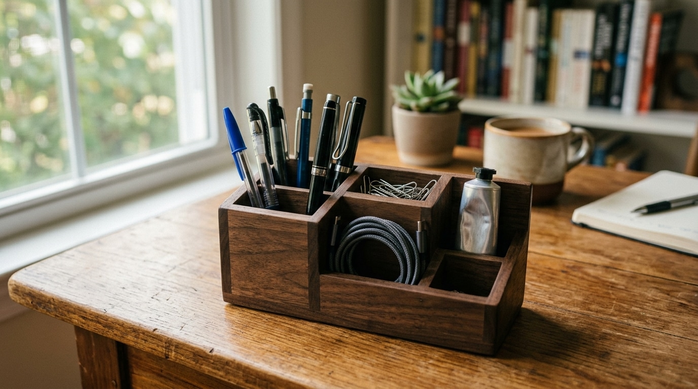 Cet Organisateur De Bureau Coute 299 Euros Chez Action Ce Quil Range En Plus Des Stylos Featured