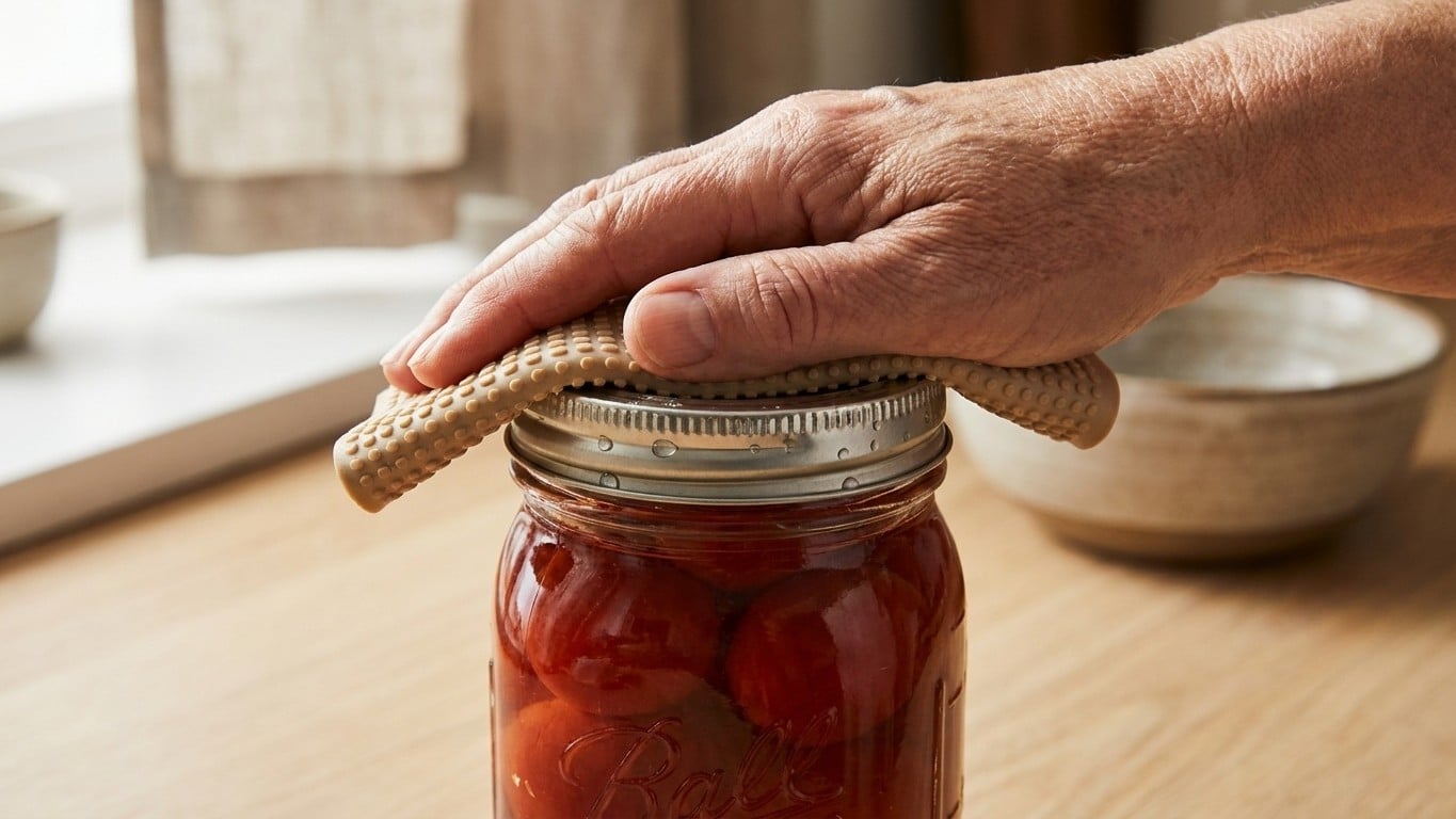 Fini le coup de couteau et le torchon serré : ce que je fais désormais pour ouvrir un bocal récalcitrant (et il cède en tr...
