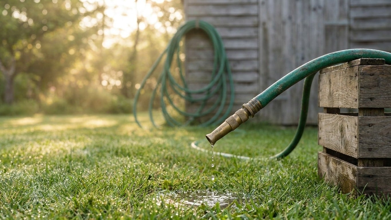 Fini le tuyau d'arrosage qui lâche au premier arrosage du printemps : le geste en pente que faisaient les anciens avant de...