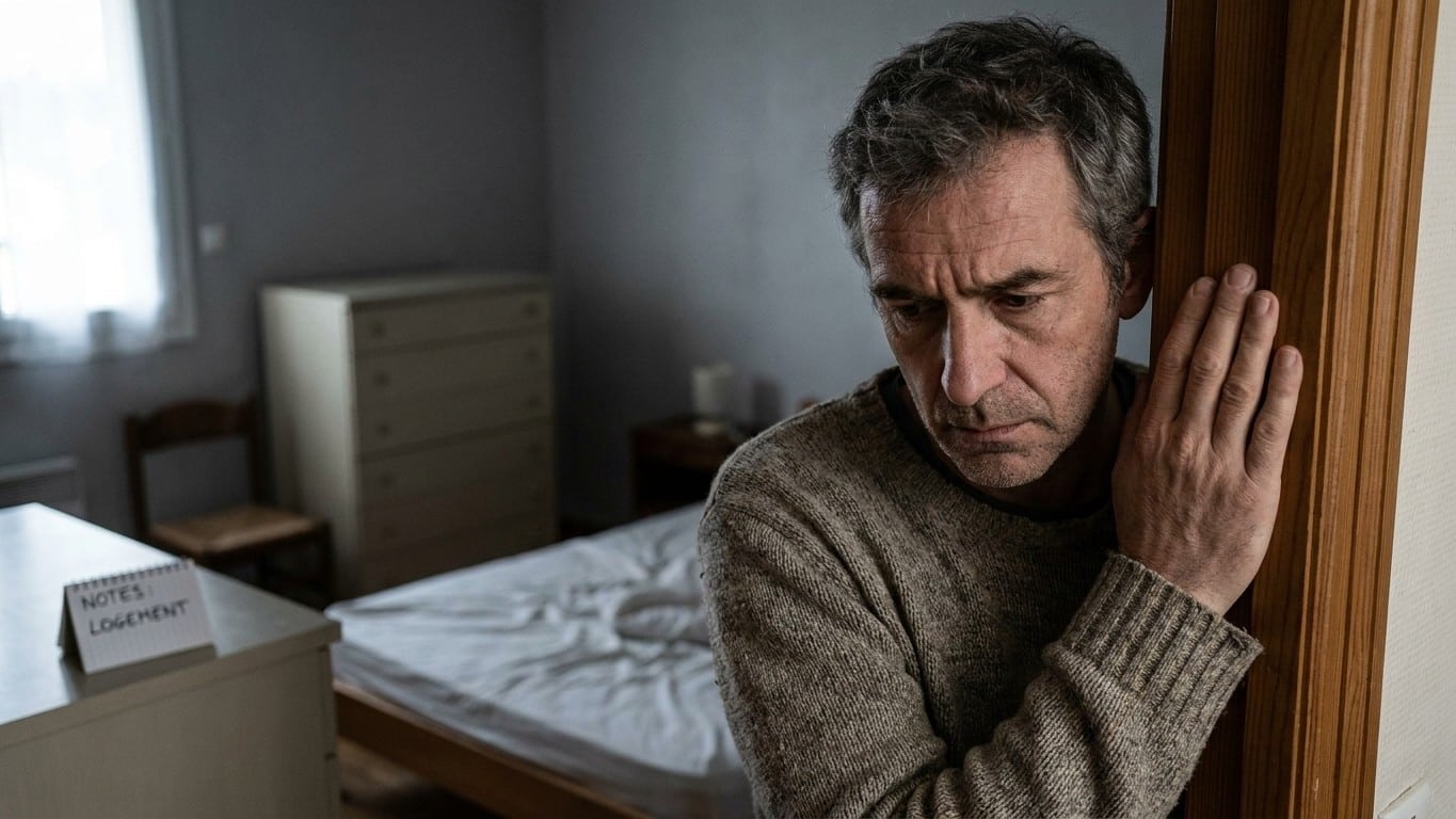 Il a installé son cousin dans la chambre du fond le temps qu'il se retourne : le jour où il lui a demandé de partir, il a ...