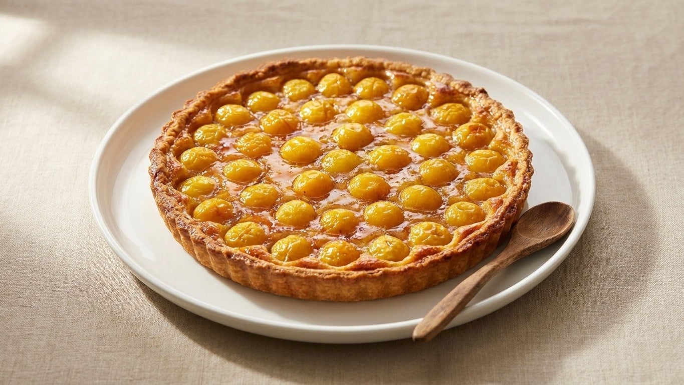 J'ai glissé une fine couche sous mes mirabelles avant d'enfourner juste pour tester : le fond est resté croustillant jusqu...