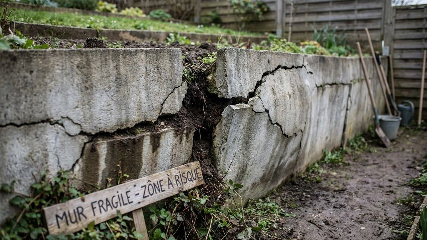 « Je pensais que ce mur était à moi puisqu'il borde mon jardin » : le jour où il s'est mis à gonfler, on m'a expliqué qui ...