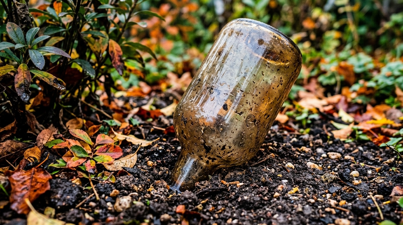 Les Anciens Plantaient Une Bouteille En Verre Goulot En Bas En Bordure De Massif Avant Lautomne Les Jardiniers Redecouvrent Pourquoi Featured