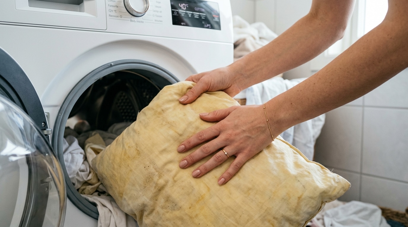 Ma Mere Lavait Ses Oreillers 2 Fois Par An Les Miens Navaient Jamais Vu Une Machine Ce Que Jai Vu Sous La Taie Ma Fait Agir Featured