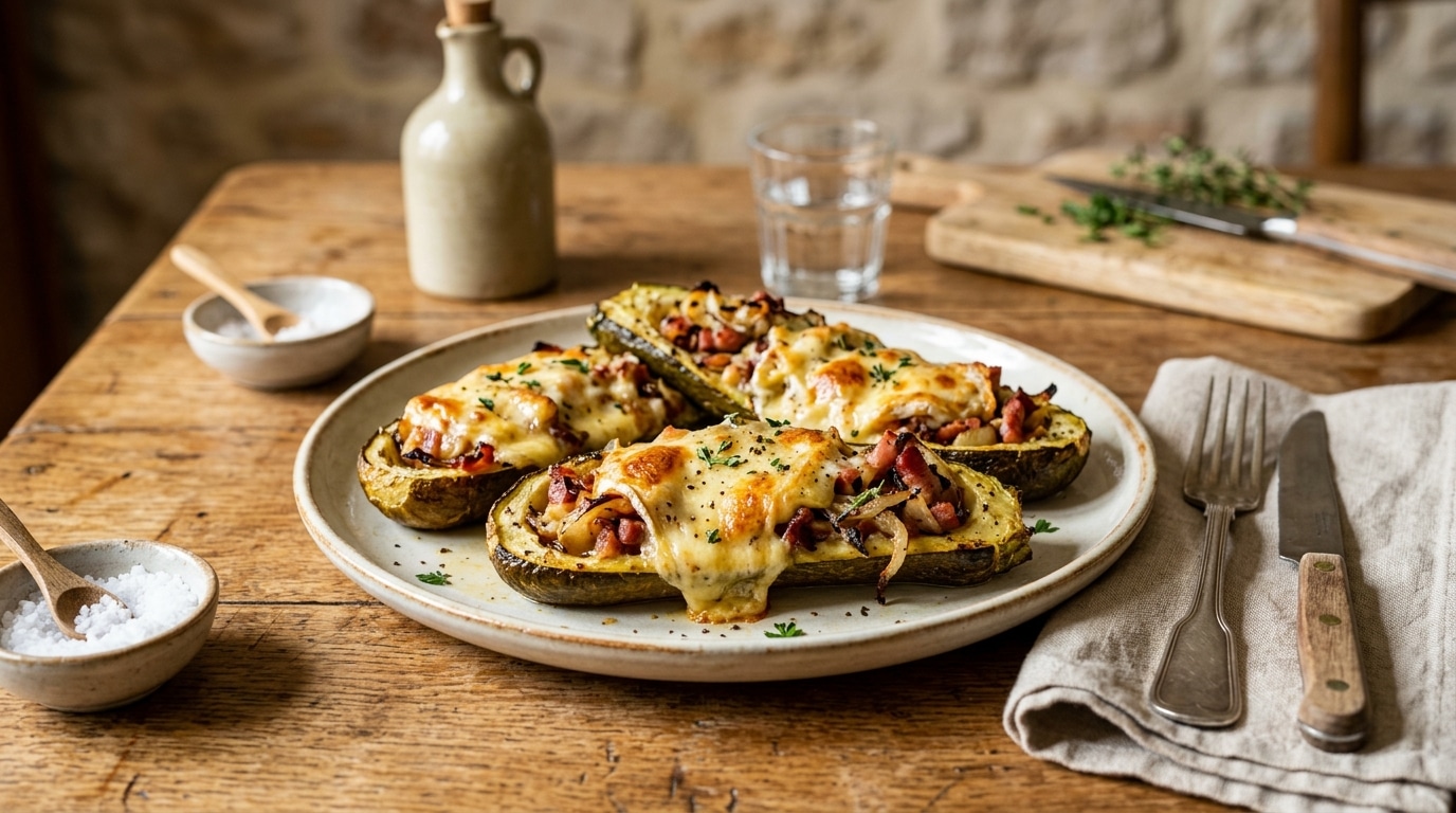 On Dirait Une Tartiflette Mais En Mieux Ces Courgettes Farcies Au Reblochon Ont Mis Toute Ma Famille Daccord En Une Bouchee Featured