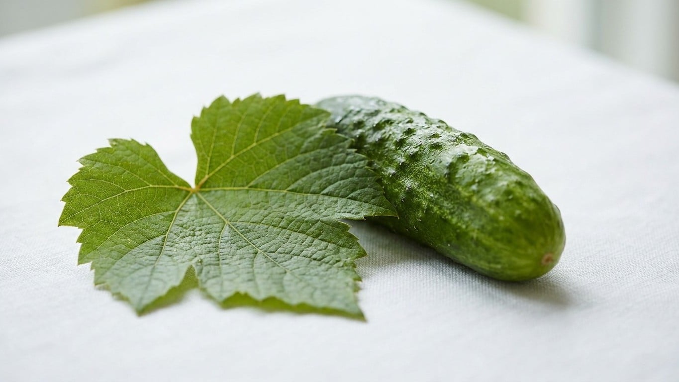 On s'obstine tous à saler et fermer le bocal de cornichons, alors qu'une feuille du jardin glissée dedans suffit à les gar...