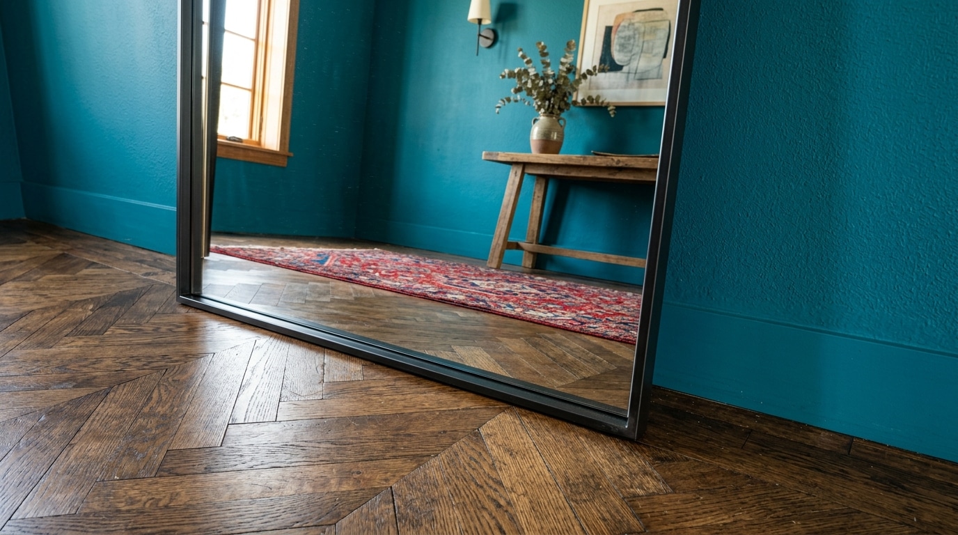 On Sobstine Tous A Accrocher Le Miroir En Hauteur Dans Lentree Alors Que Ce Geste Des Decorateurs Agrandit La Piece Sans Travaux Featured