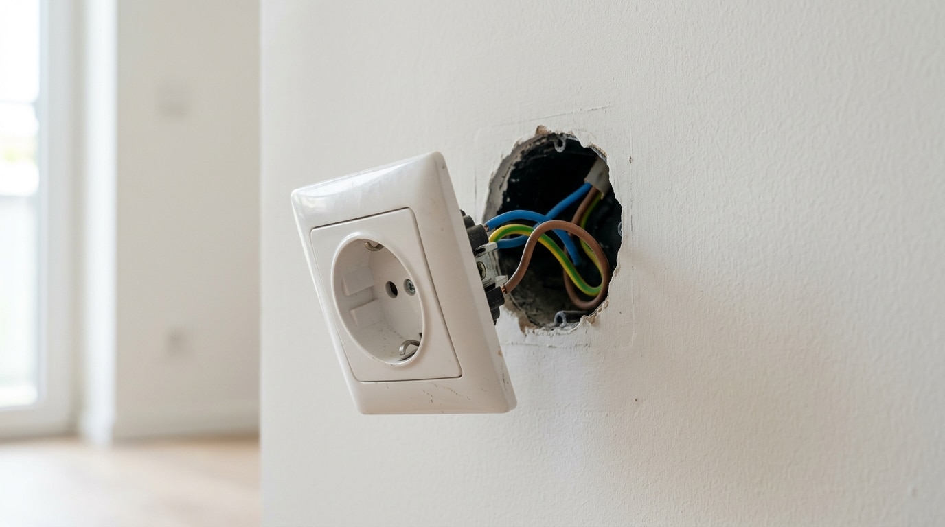 On Sobstine Tous A Revisser Une Prise Qui Bouge Alors Que Les Electriciens Soccupent Dabord De Ce Quil Y A Derriere Featured