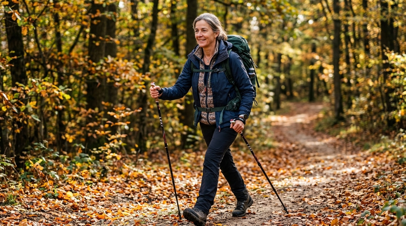 A 60 Ans Cest Lactivite Dautomne Ideale Pourquoi Prendre Des Batons Ou Un Sac Leste Remplace Avantageusement Les Halteres Featured
