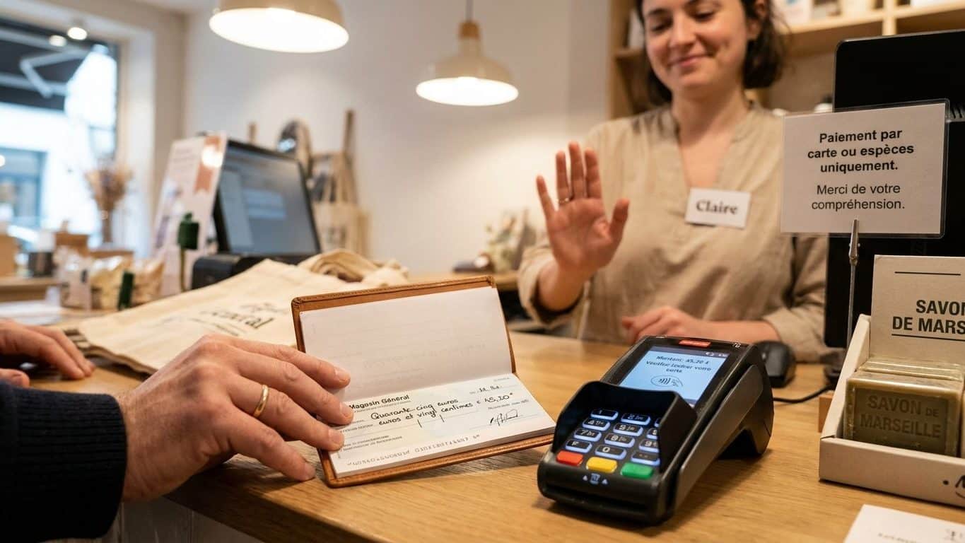 C'est fini pour le chèque à la caisse chez de plus en plus de commerçants : ce qu'ils demandent à la place