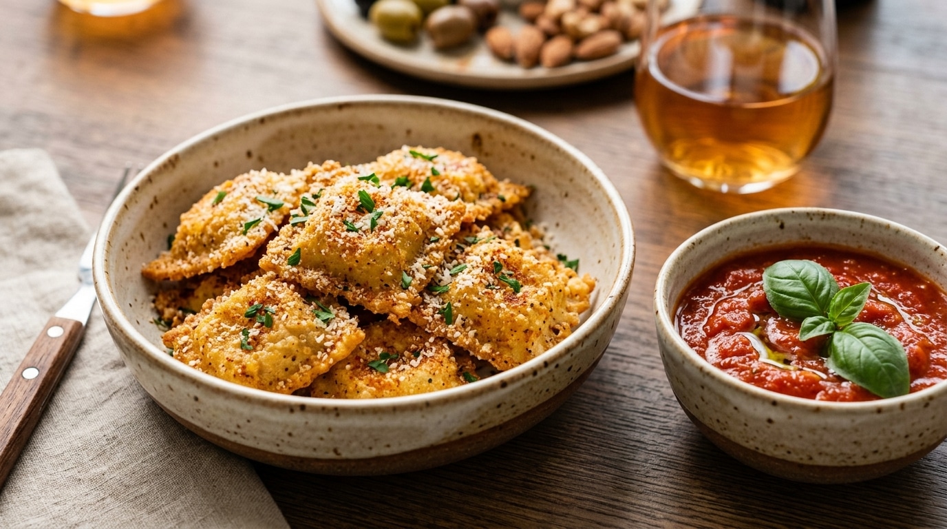 Ce Soir Lapero Se Fait A Litalienne Avec Des Raviolis Croustillants Et Leur Sauce Tomate Maison Delicatement Parfumee Au Basilic Featured