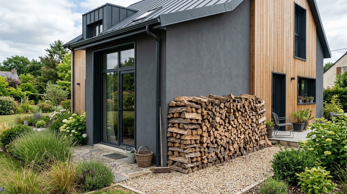 Ce Tas De Bois Pose Contre La Facade En Septembre Attire Deux Visiteurs Indesirables Sans Que Personne Ne Sen Apercoive Featured