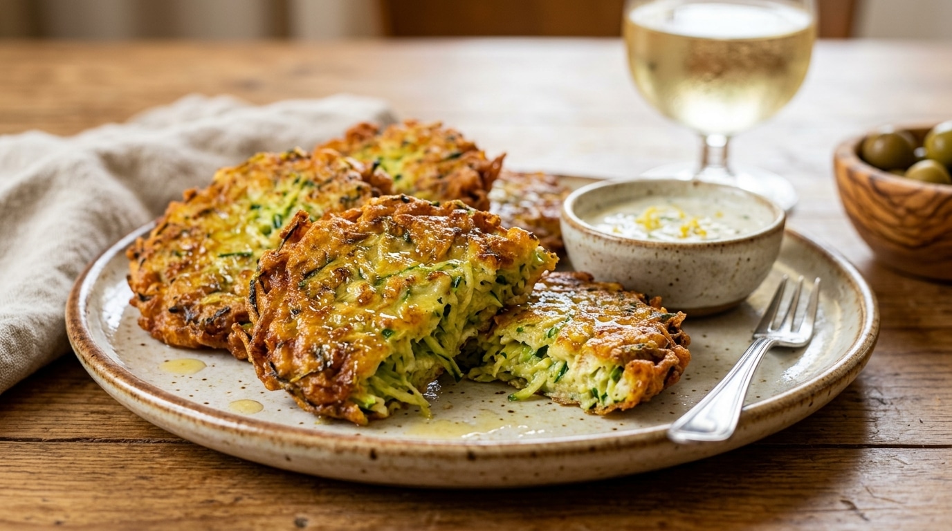 Ces Petits Nids De Courgettes Frits Disparaissent De Laperitif Avant Tout Le Reste Et Le Secret Tient Dans Lenrobage Featured