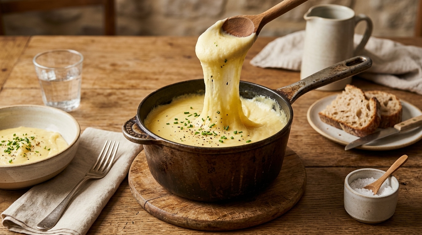 Cest Meilleur Quau Marche De Laubrac Cet Aligot Maison Ne Demande Que Des Pommes De Terre De La Tomme Fraiche Et Une Casserole Featured