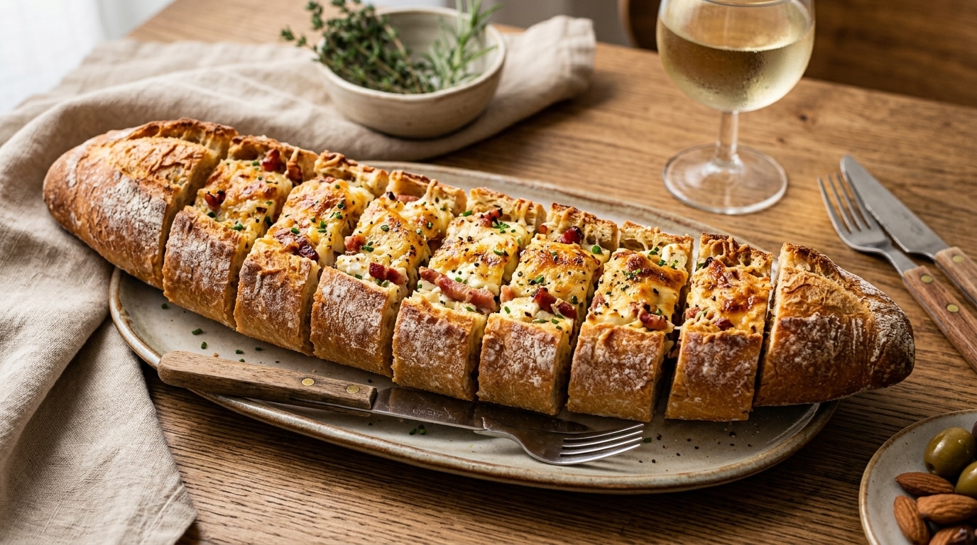Cette Baguette De La Veille Ne Finit Plus A La Poubelle Farcie Et Gratinee Elle Devient Lapero Que Tout Le Monde Sarrache Featured