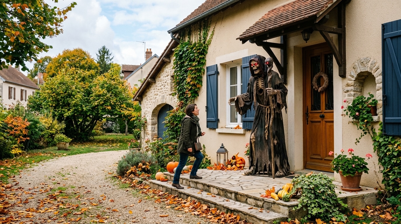 Cette Figurine De 183 M Posee Devant La Porte Reagit Toute Seule Quand On Approche Action La Vend Moins De 24 E Featured