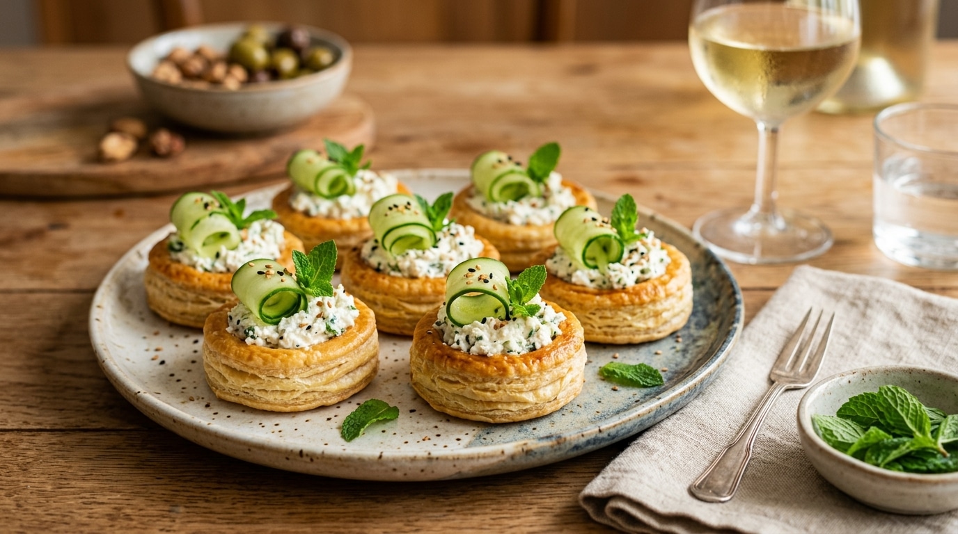 Concombre Feta Menthe Et Un Secret De Bistrot Parisien Les Tartelettes Fraiches Qui Reveillent Les Papilles Des La Premiere Bouchee Featured